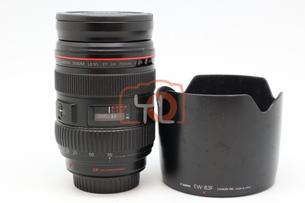 [USED-PUDU] CANON 24-70MM F2.8 L EF USM LENS 85%LIKE NEW CONDITION SN:3923288