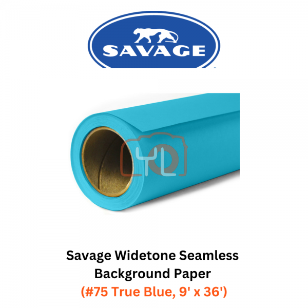 Savage Widetone Seamless Background Paper (#75 True Blue, 9' x 36')
