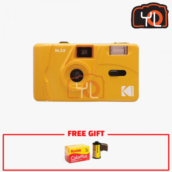 Kodak M35 Film Camera - Yellow (Free 1x Kodak ColorPlus 200 Color Film)