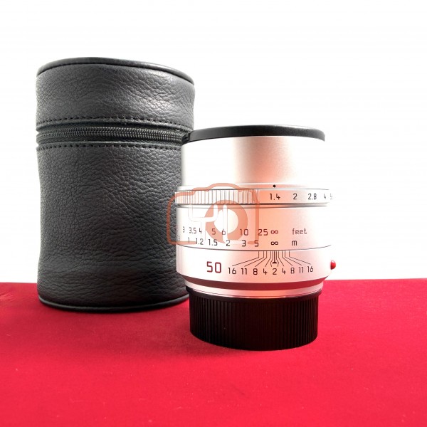[USED-PJ33] Leica 50mm F1.4 Summilux-M ASPH (Silver) 11729 , 90% Like New Condition (S/N:4945764)