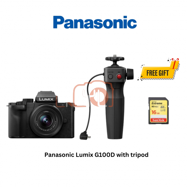 Panasonic Lumix G100D + 12-32mm Lens +Tripod- Free SanDisk 16GB