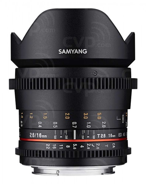 Samyang 16mm T2.6 Full Frame Cine DS Lens for Micro Four Thirds