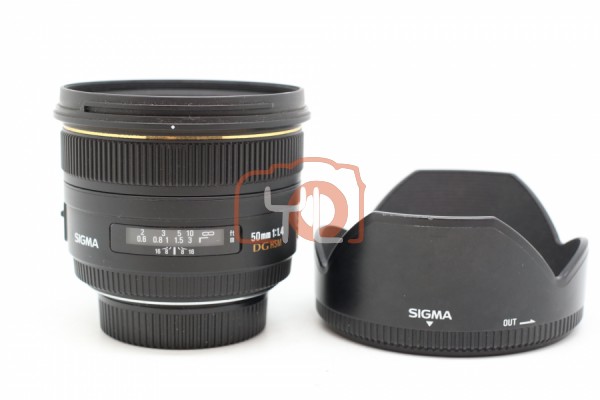 [USED-PUDU] Sigma 50MM F1.4 EX DG HSM (FOR NIKON MOUNT)88%LIKE NEW CONDITION SN:13459639