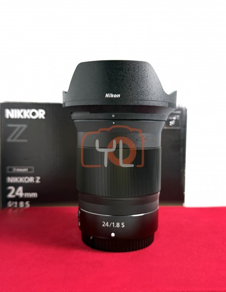 [USED-PJ33] Nikon 24mm F1.8 S Z , 99% Like New Condition (S/N:20003467)