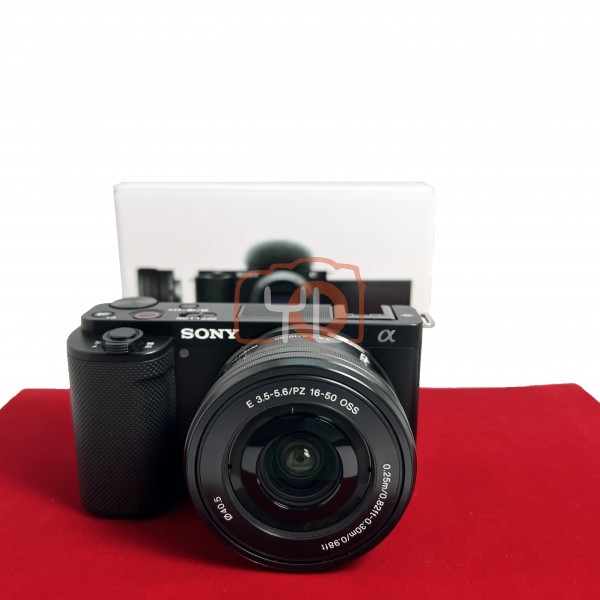 [USED-PJ33] Sony ZV-E10 With 16-50mm F3.5-5.6 OSS PZ E (Shutter Count: 265), 99% Like New Condition (S/N:7368703)