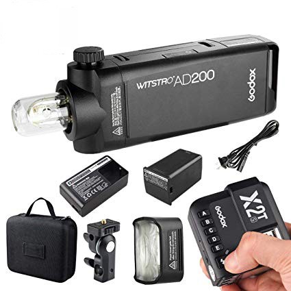 Godox AD200Pro TTL Pocket Flash Kit X2T-C Canon Combo Set