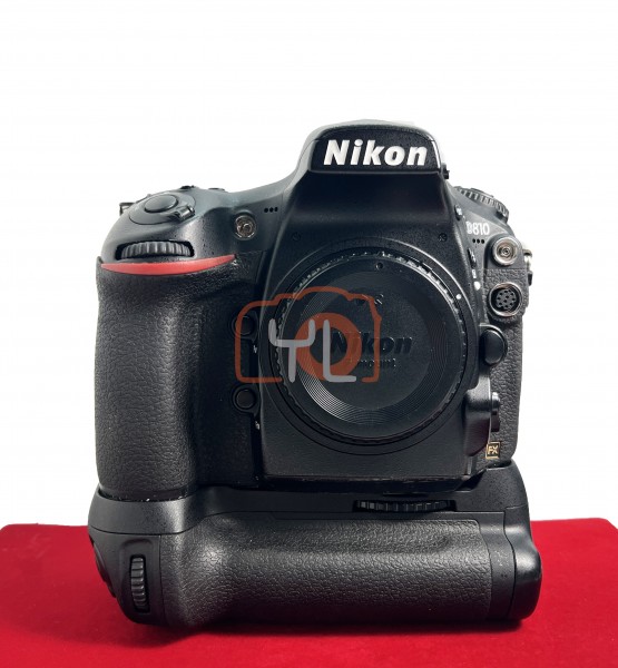[USED-PJ33] Nikon D810 Body (Shutter Count : 65K)+ MB-D12 Battery Grip, 85% Like New Condition (S/N:8515605)