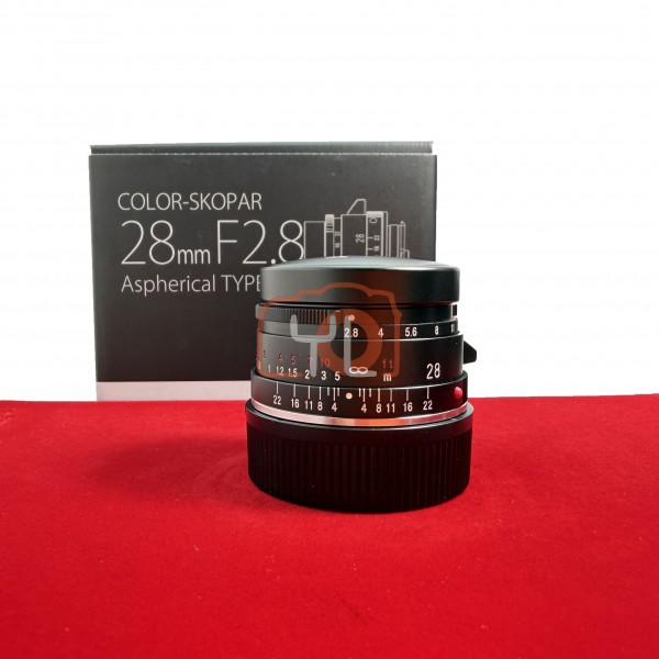 [USED-PJ33] Voigtlander 28mm F2.8 II Color Skopar ASPH VM (Leica M), 95% Like New Condition (S/N:7340194)