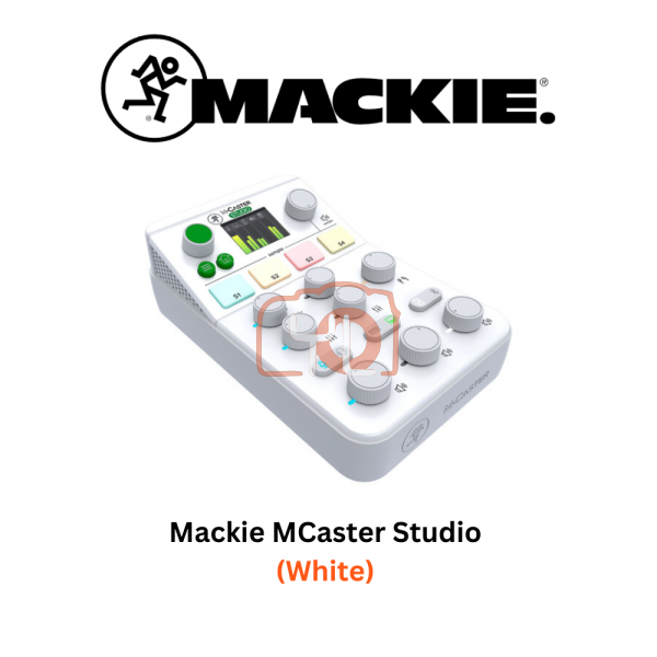 Mackie MCaster Studio Portable Streaming Mixer (White)