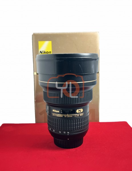 [USED-PJ33] Nikon 14-24mm F2.8 G AFS ED Nano Lens, 90% Like New Condition (S/N:380510)