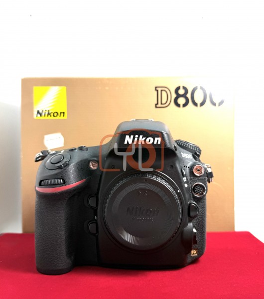 [USED-PJ33] Nikon D800 Body (Shutter Count:2.8K), 95% Condition Like New (S/N:8016996)