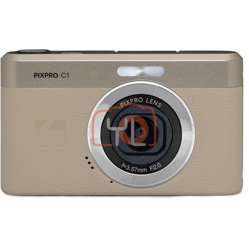 Kodak Pixpro C1 Digital Camera - Tan (Free  64GB MicroSD Card)