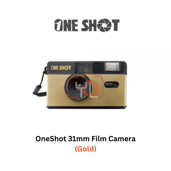 OneShot 31mm F9 Focus Free Film Cameras - Gold