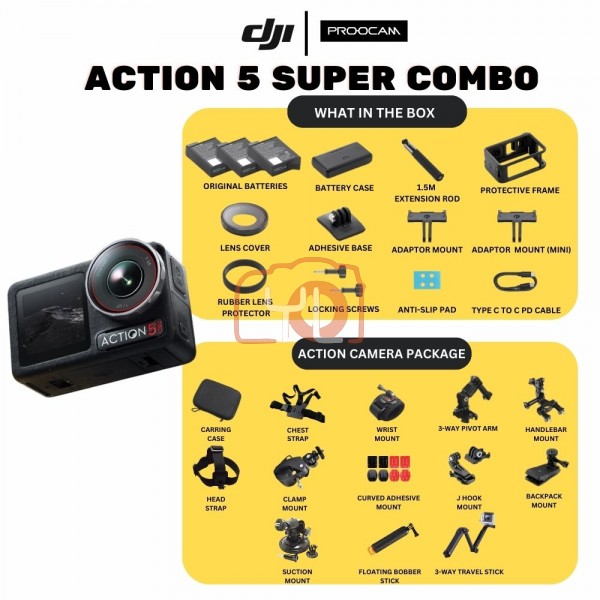 DJI Osmo Action 5 Pro- Action Camera Adventure S.Combo