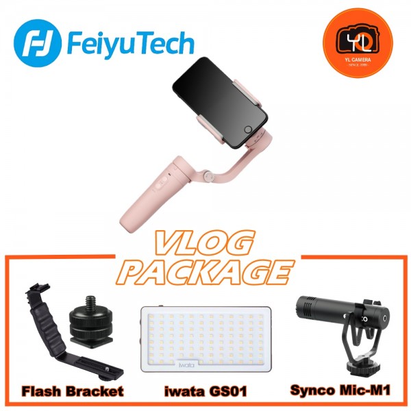 FeiyuTech Vlog Pocket Handheld Gimbal Package - Pink