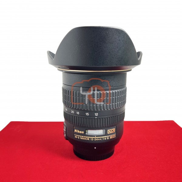 [USED-PJ33] Nikon 12-24MM F4 G DX AFS, 90% Like New Condition (S/N:361102)