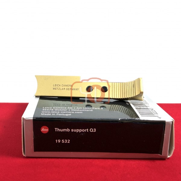 [USED-PJ33] Leica Q3 Thumb Support 19532 (Brass), 90% Like New Condition