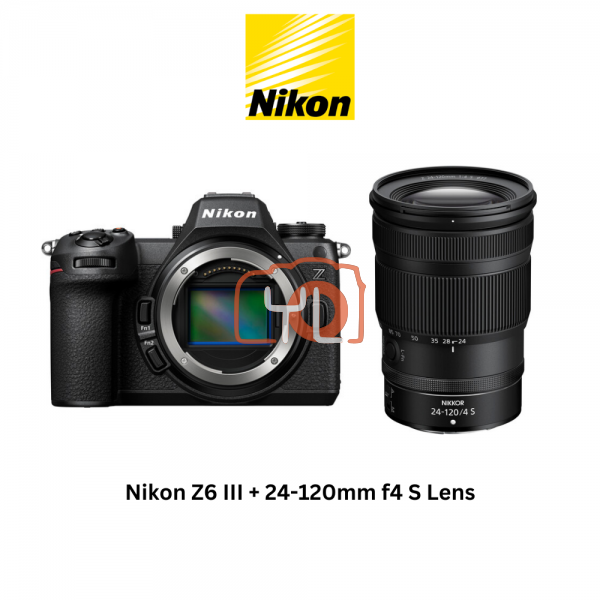 Nikon Z6 III + 24-120mm f4 S Lens + FTZ II Adapter (Free Nikon 64GB XQD Card + EN-EL15C Battery (Redeem Online)