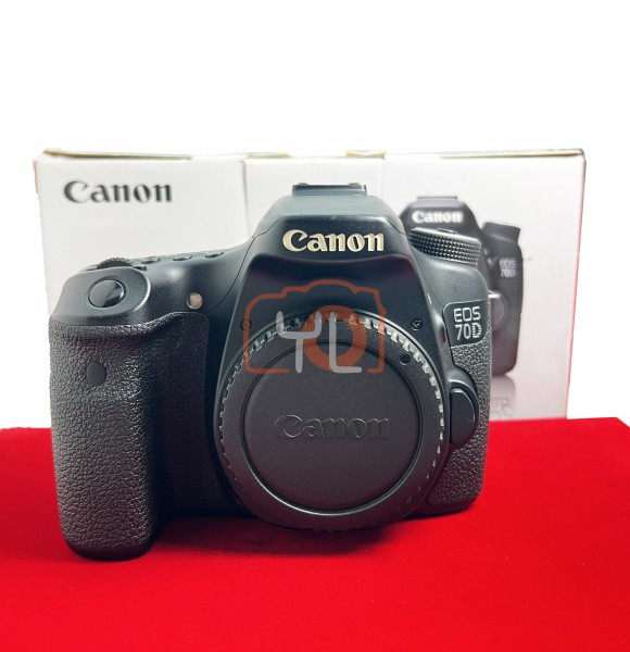 [USED-PJ33] Canon EOS 70D Body (Shutter Count :77K), 85% Like New Condition (S/N:258058004500)