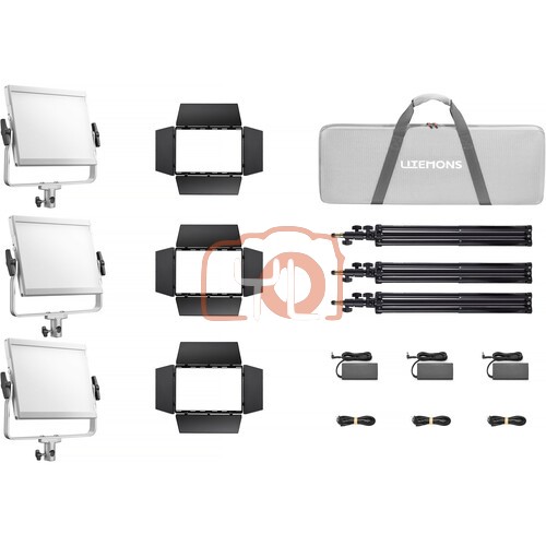 Godox Litemons LP1200R RGB LED Light Panel (3-Light Kit) 120W, 1800-10,000K