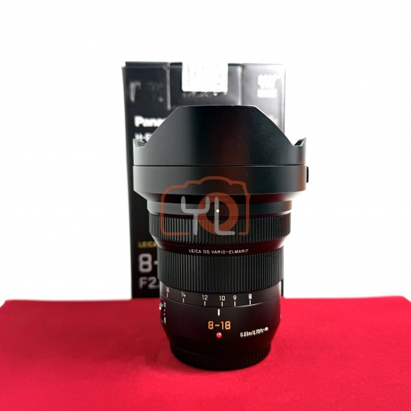 [USED-PJ33] Panasonic 8-18mm F2.8-4 Lumix G DG Vario Elmarit ASPH, 95% Like New Condition (S/N:BRTFA106028)