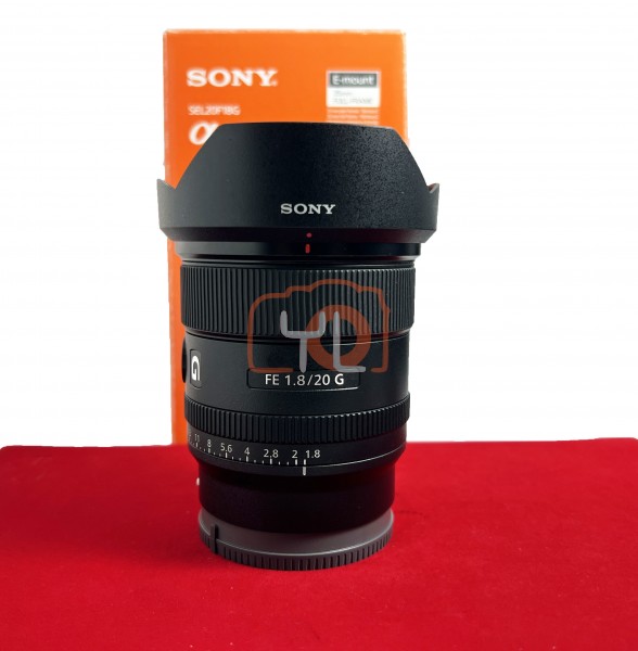 [USED-PJ33] Sony 20mm F1.8 G FE , 95% Like New Condition (S/N:1823220)