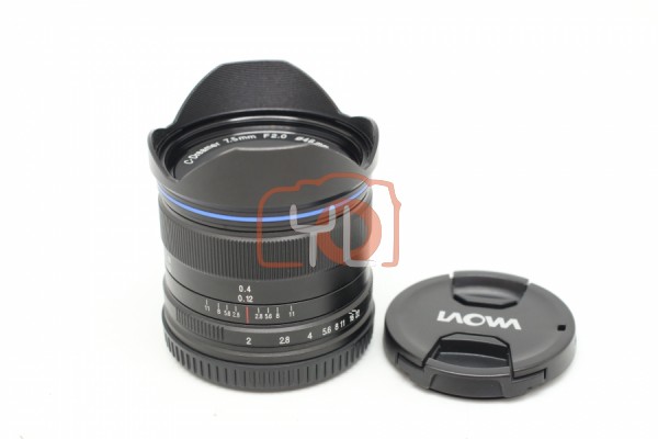 [USED-PUDU] Laowa 7.5mm F2 MFT Lens for Micro Four Thirds (Black) 95%LIKE NEW CONDITION SN:019737