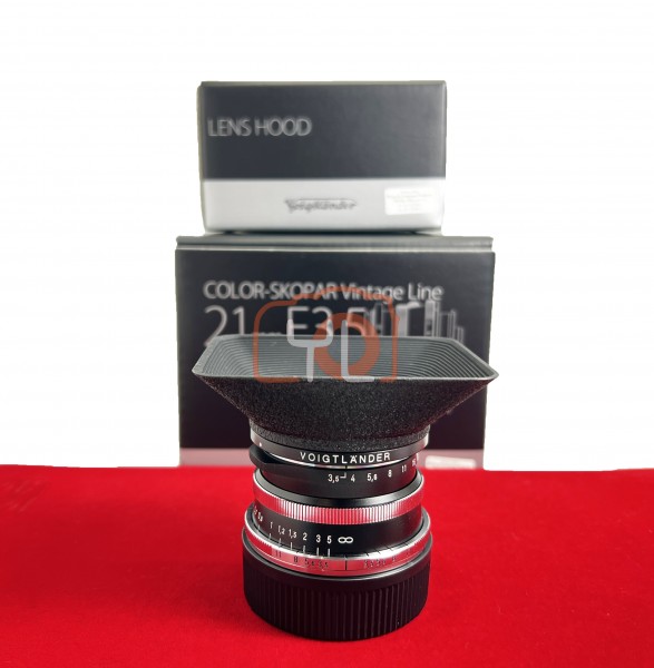 [USED-PJ33] Voigtlander 21mm F3.5 Typ 1 Color-Skopar Vintage Line VM (Leica M), 95% Like New Condition (S/N:8861095)