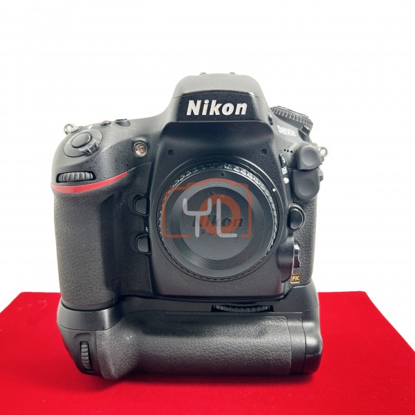[USED-PJ33] Nikon D800E Body (Shutter Count: 21K + MB-D12 Battery Grip ), 90% Like New Condition (S/N:8010150)