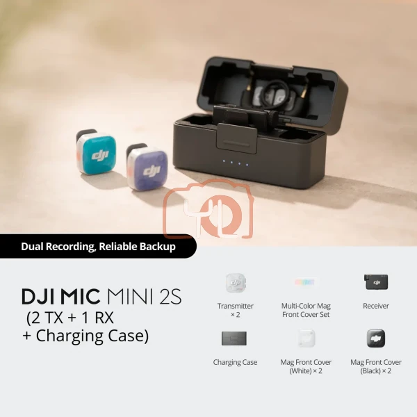 DJI Mic Mini 2s (2 TX + 1 RX +Charging Case)