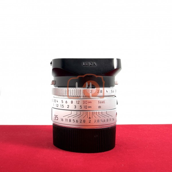 [USED-PJ33] Leica 35mm F2 Summicron-M ASPH (Silver) 11882 , 90% Like New Condition (S/N:3771782)
