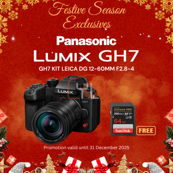 Panasonic Lumix DC-GH7 Kit (12-60mm) (Free Sandisk 64GB Extreme Pro SD Card)
