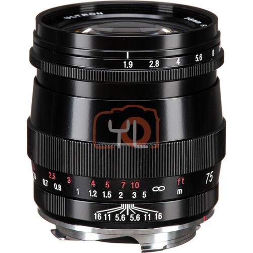 Voigtlander Ultron 75mm f1.9 Lens (Single Coated, Black)