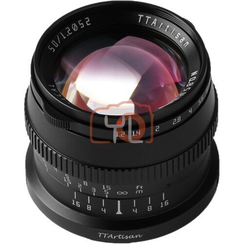 TTArtisan 50mm f/1.2 Lens for Canon RF (Black)