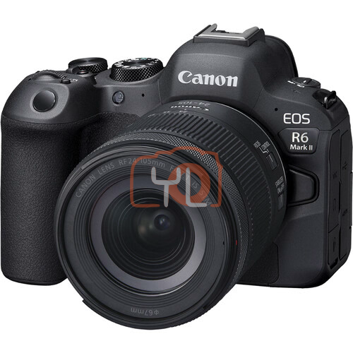 Canon EOS R6 Mark II Mirrorless Camera with RF 24-105mm F4-7.1 STM Lens ( Free Canon Ef-EOS R Adapter + Extra Battery LP-E6NH )