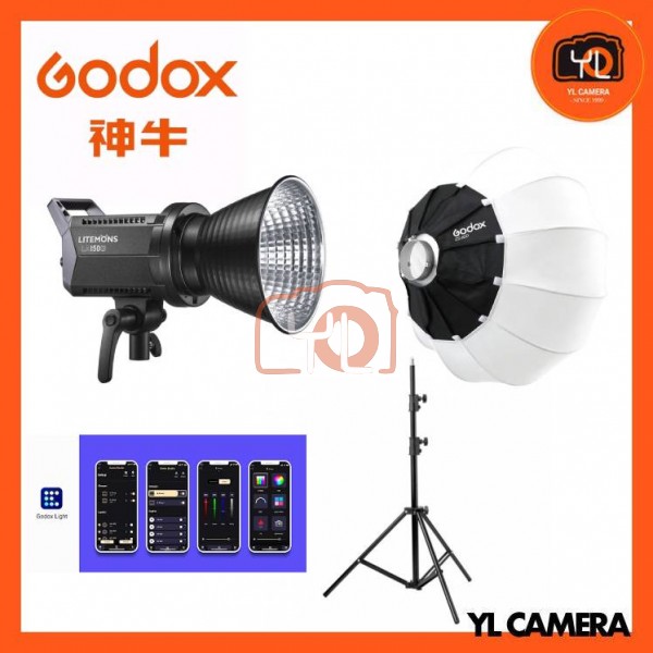 Godox Litemons LA150D Daylight LED Light (CS-85D Latern Softbox + 280CM Light Stand)
