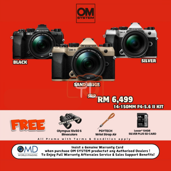 OM SYSTEM OM-5 Mark II Mirrorless Camera with 14-150mm f4-5.6 II Lens (Silver)
