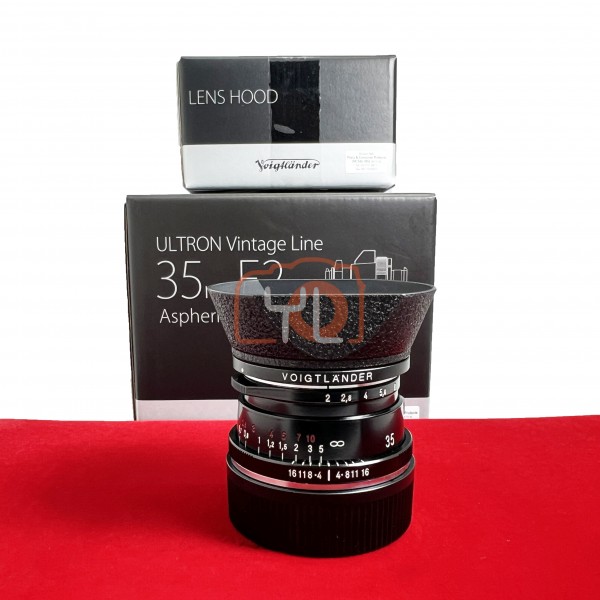 [USED-PJ33] Voigtlander 35mm F2 Ultron Vintage Line ASPH Type II VM (Leica M), 95% Like New Condition (S/N:7260058)