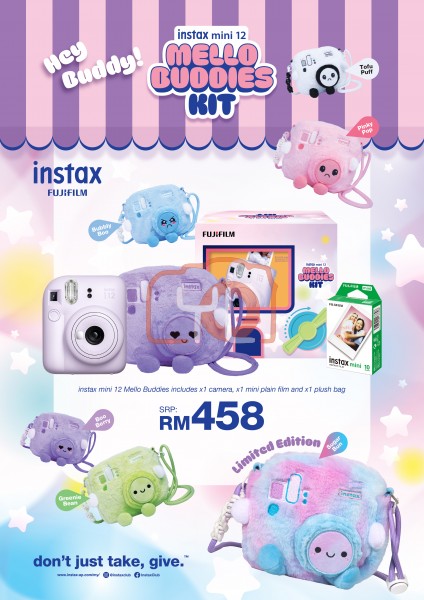 Fujifilm Instax Mini 12 MelloBuddies Kit (Pink)