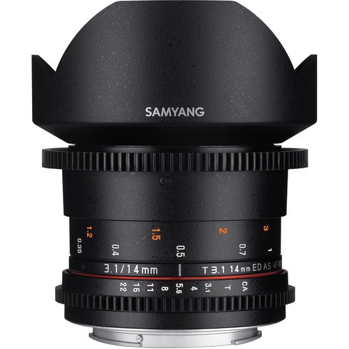 Samyang 14mm T3.1 VDSLRII Cine Lens for Sony Alpha Mount