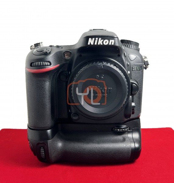 [USED-PJ33] Nikon D7100 Body (SC:16K) + MB-D15 Battery Grip , 90% Like New Condition (S/N:6129659)