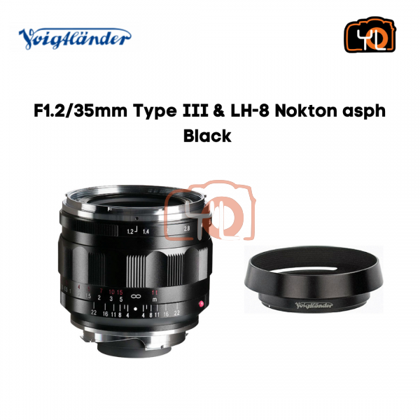 Voigtlander 35mm F1.2 Nokton Aspherical III Lens & LH-8 (For Leica M-Mount)