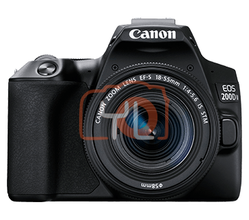 Canon EOS 200D II (EF-S 18-55mm f/4-5.6 IS STM) - Black (Free Canon Camera  Bag)