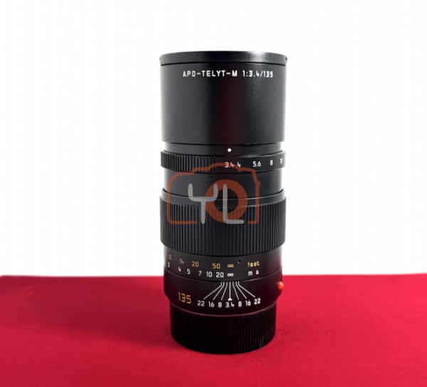 [USED-PJ33] Leica 135MM F3.4 APO-TELYT-M 11889 , 85% Like New Condition (S/N:3838389)