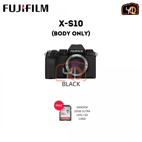 Fujifilm X-S10 - Body (Free 32GB SD Card)