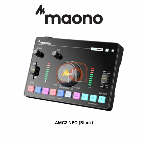 Maonocaster AMC2 NEO One-Stop Streaming Audio Mixer & Sound Card (Black)