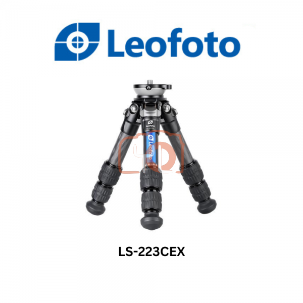 Leofoto LS-223CEX Ranger Series Carbon Fiber Tabletop Tripod with 15° Leveling Base