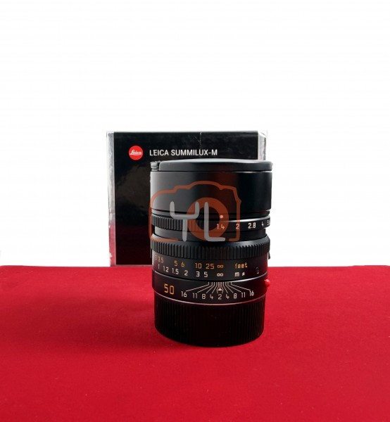 [USED-PJ33] Leica 50mm F1.4 Summilux-M ASPH Black 11891, 90% Like New Condition (S/N:4216818)