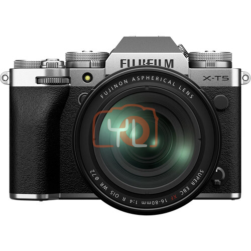 FUJIFILM X-T5 Mirrorless Camera with 16-80mm Lens (Silver)