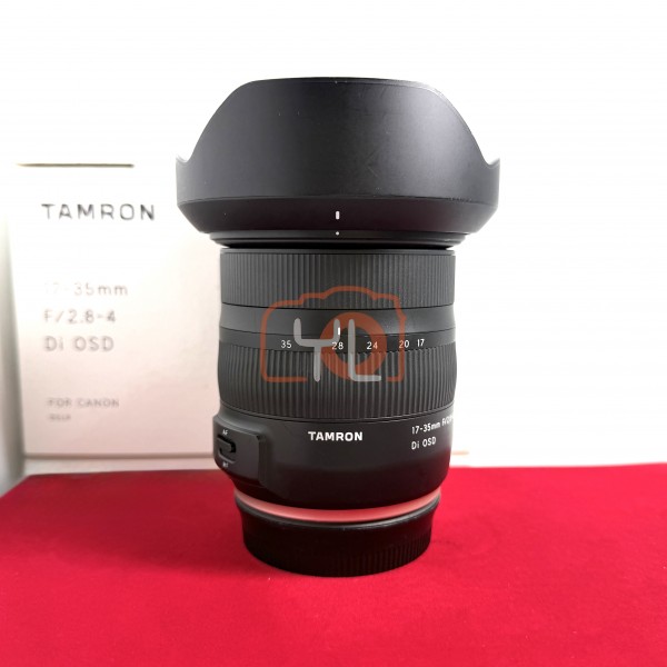 [USED-PJ33] Tamron 17-35mm f/2.8-4 DI OSD (Canon EF), 80% Like New Condition, (S/N:008128)